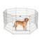 Pet Adobe Pet Adobe Folding Metal Playpen with Eight 24 "x 30 "Panels with Latching Door for Dogs Black 959085LJO - alternate 1